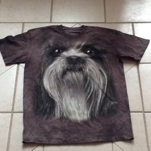 THE MOUNTAIN Schnauzer Shirt.    Sz M